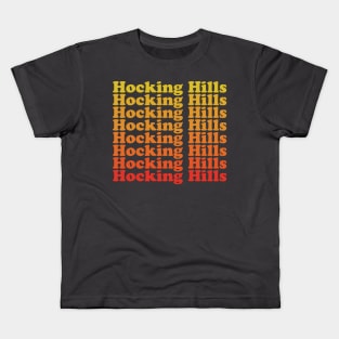 Hocking Hills State Park Ohio Retro Kids T-Shirt